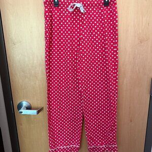 Victoria’s Secret Red Polka Dot Pajama Pants Size Medium